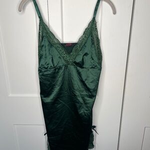 Adome Lace Satin Camisole Slip Sleepwear Women’s Size Large